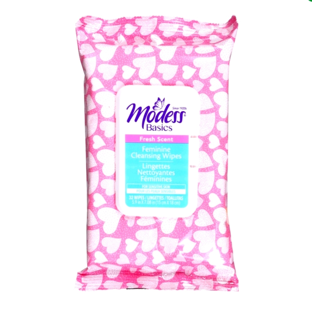(2)pks Modess Basics Feminine Wipes
